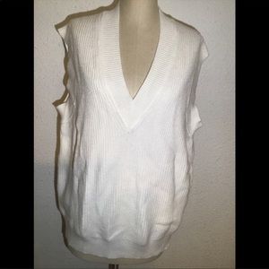 NWOT Zara oversized v neck sleeveless sweater vest